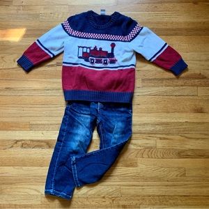 Janie and Jack cotton sweater outfit